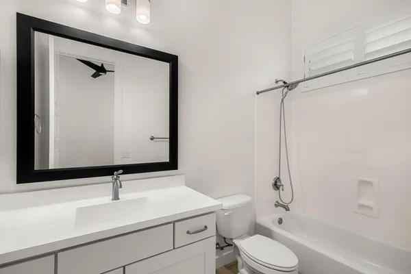 a view of small space with wooden floor