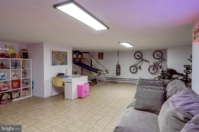 a view of a room with toys