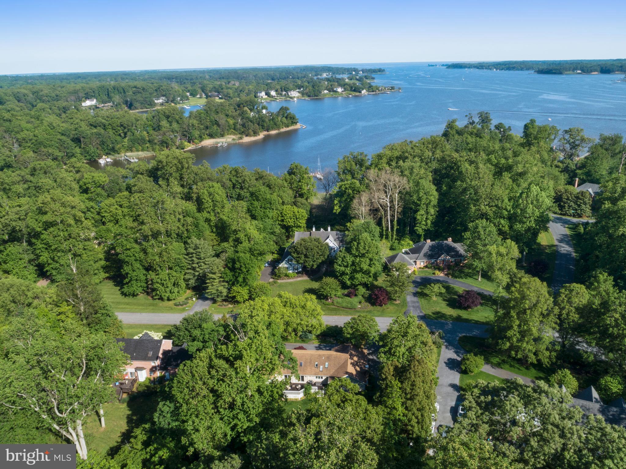 40 Poplar Point Road Edgewater, MD 21037 - Photo 3 of 57 Aerial view. A boaters dream location!