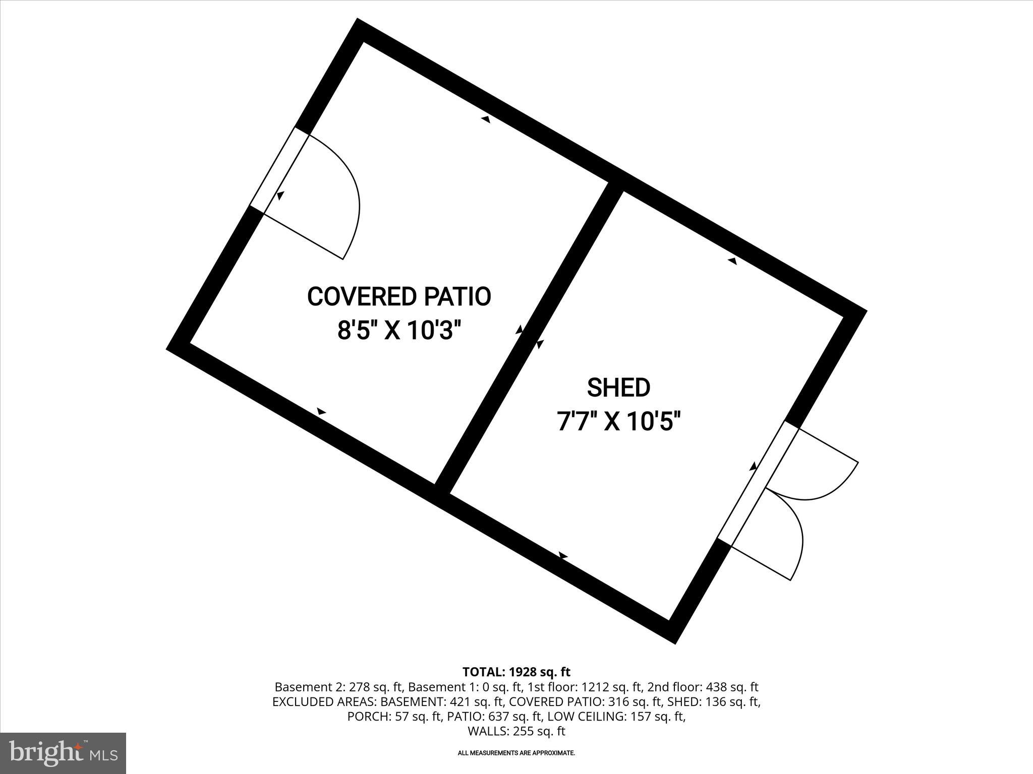 1008 Hart Road Towson, MD 21286 - Photo 60 of 60 Patio and Shed Floor Plan