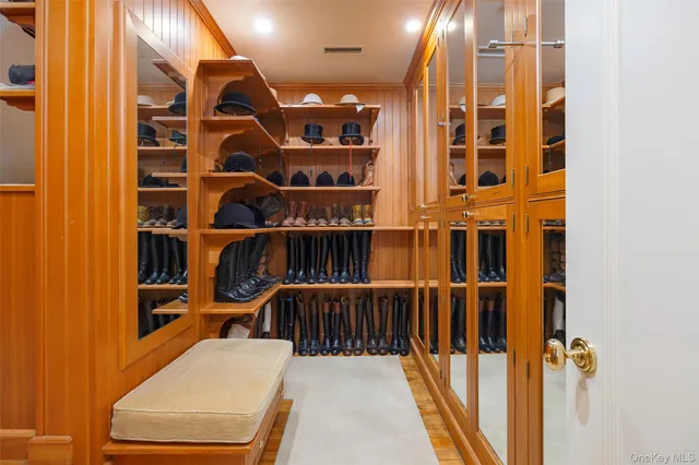 view of a room with shelves