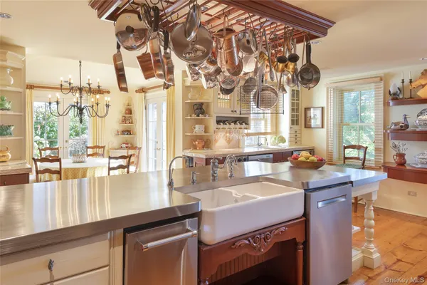 a room with lots of counter top space