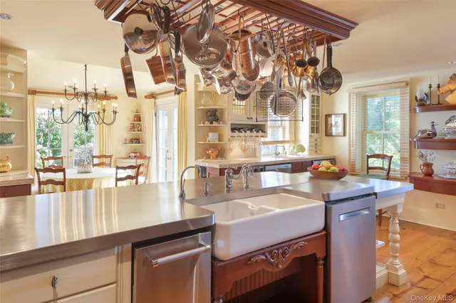 a room with lots of counter top space