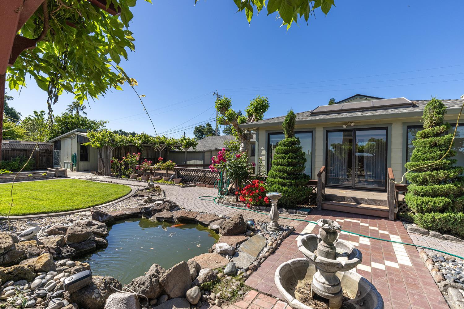 2236 West Hearn Avenue Santa Rosa, CA 95407 - Photo 44 of 56 a view of a house with swimming pool and porch