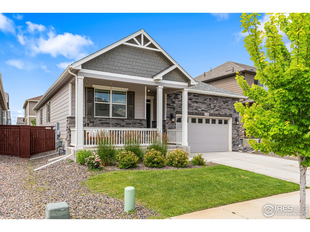 1780 Floret Drive Windsor, CO 80550 - Photo 2 of 36 a front view of a house with a yard