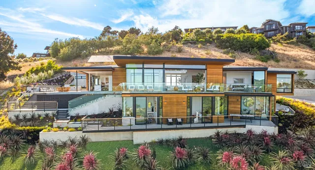 a living room filled with furniture