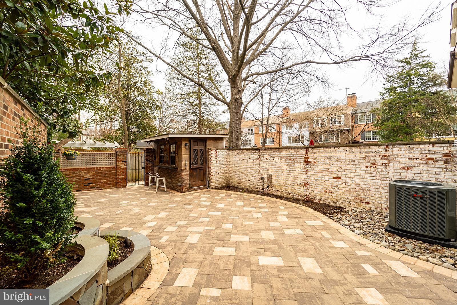 1734 Olde Towne Road Alexandria, VA 22307 - Photo 31 of 36 Paver Patio with Built-in Planters