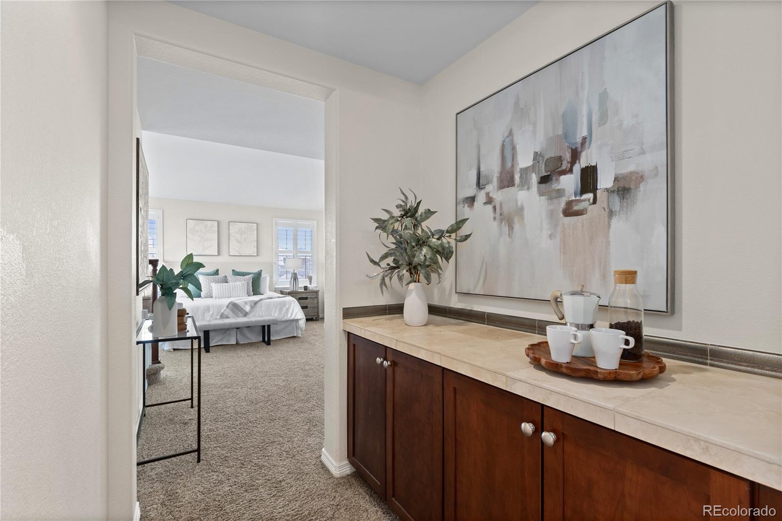 10840 Valleybrook Circle Highlands Ranch, CO 80130 - Photo 34 of 49 a bathroom with a sink and a mirror