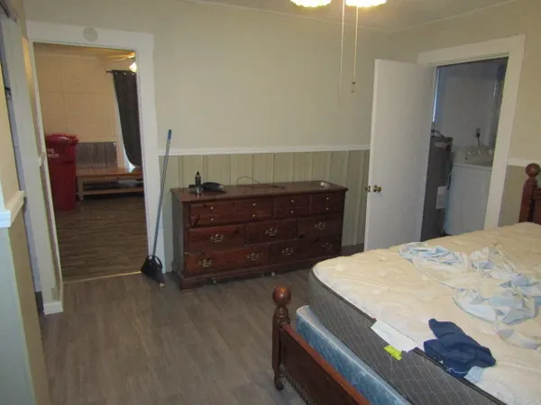 a view of balcony with two chairs and a table