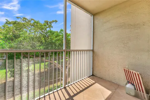 a view of a balcony