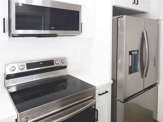 a close view of washer and dryer