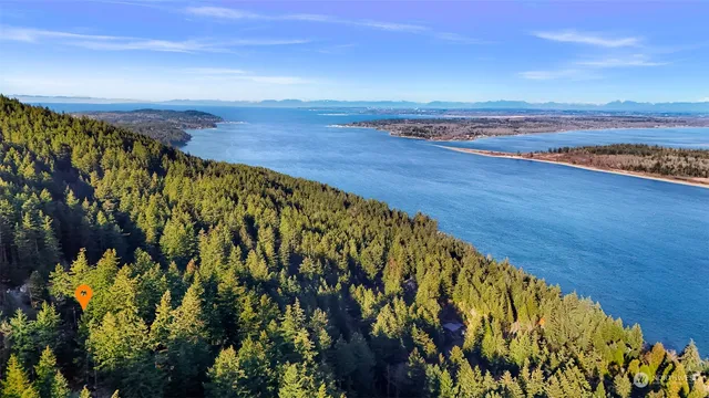 a view of an ocean from a building
