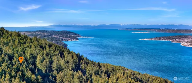 a view of lake with city