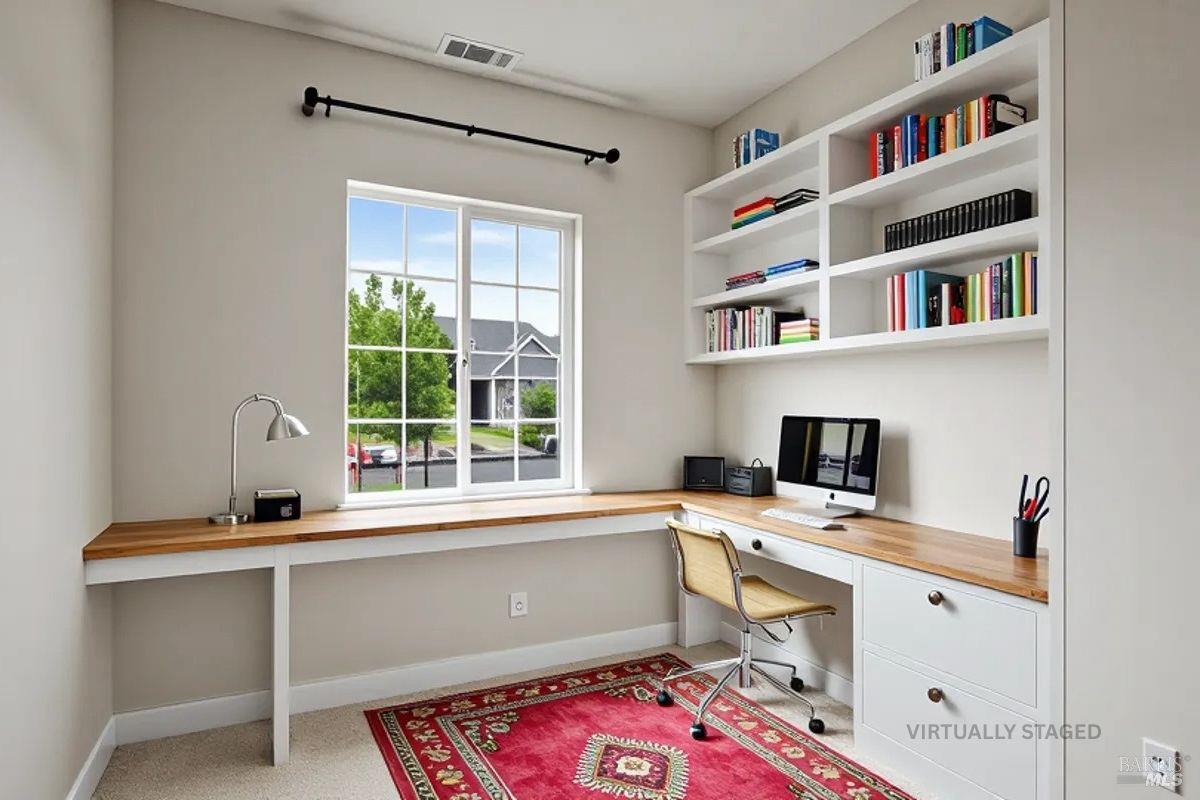 3566 Aaron Drive Santa Rosa, CA 95404 - Photo 3 of 22 a workspace with a large window