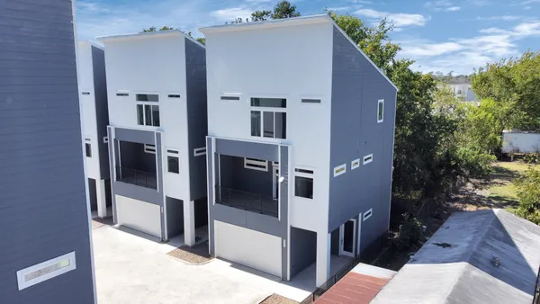 a view of a entryway of the house