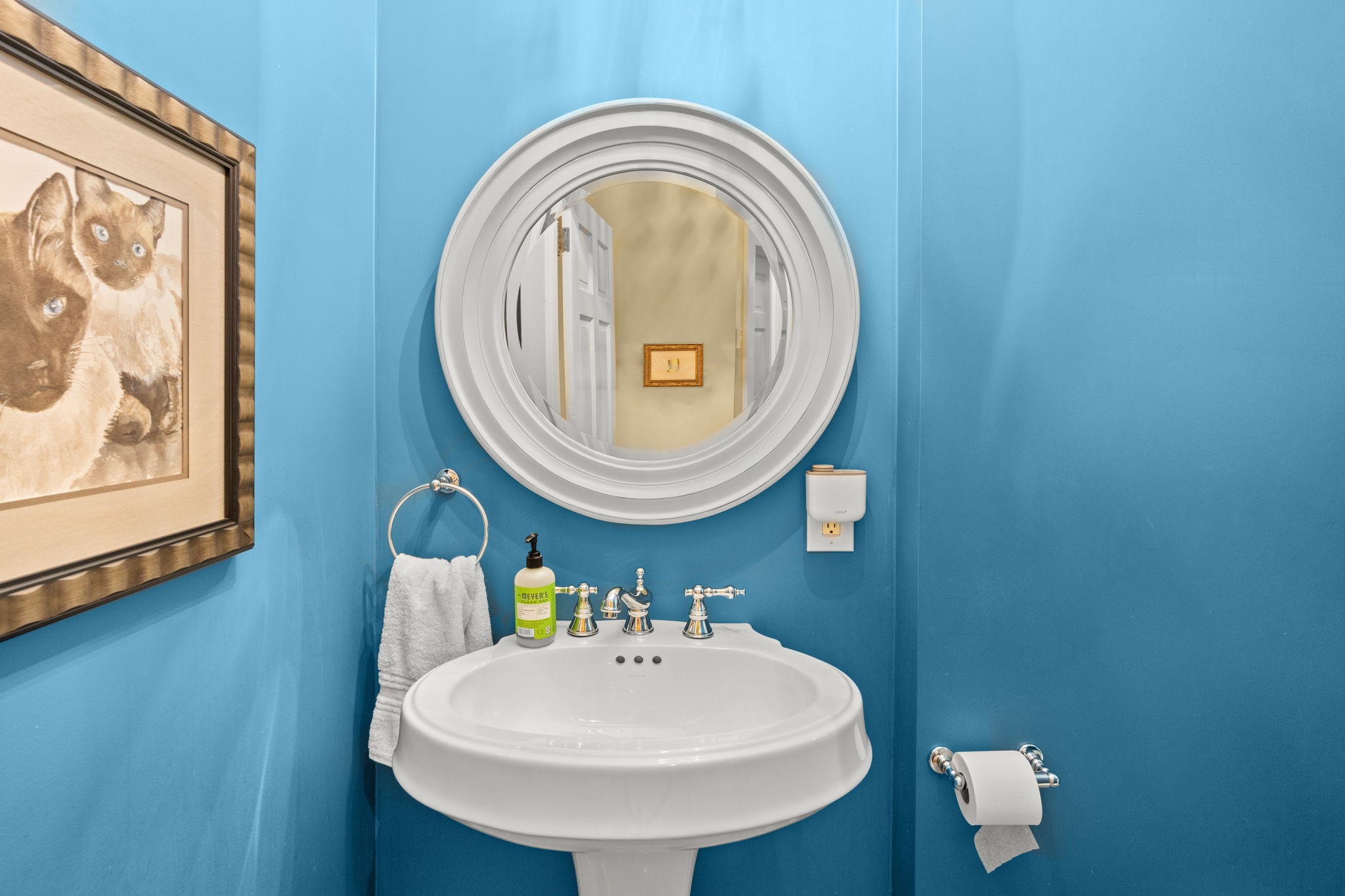 4117 Aberdeen Road Nashville, TN 37205 - Photo 23 of 46 a bathroom with a sink and a mirror