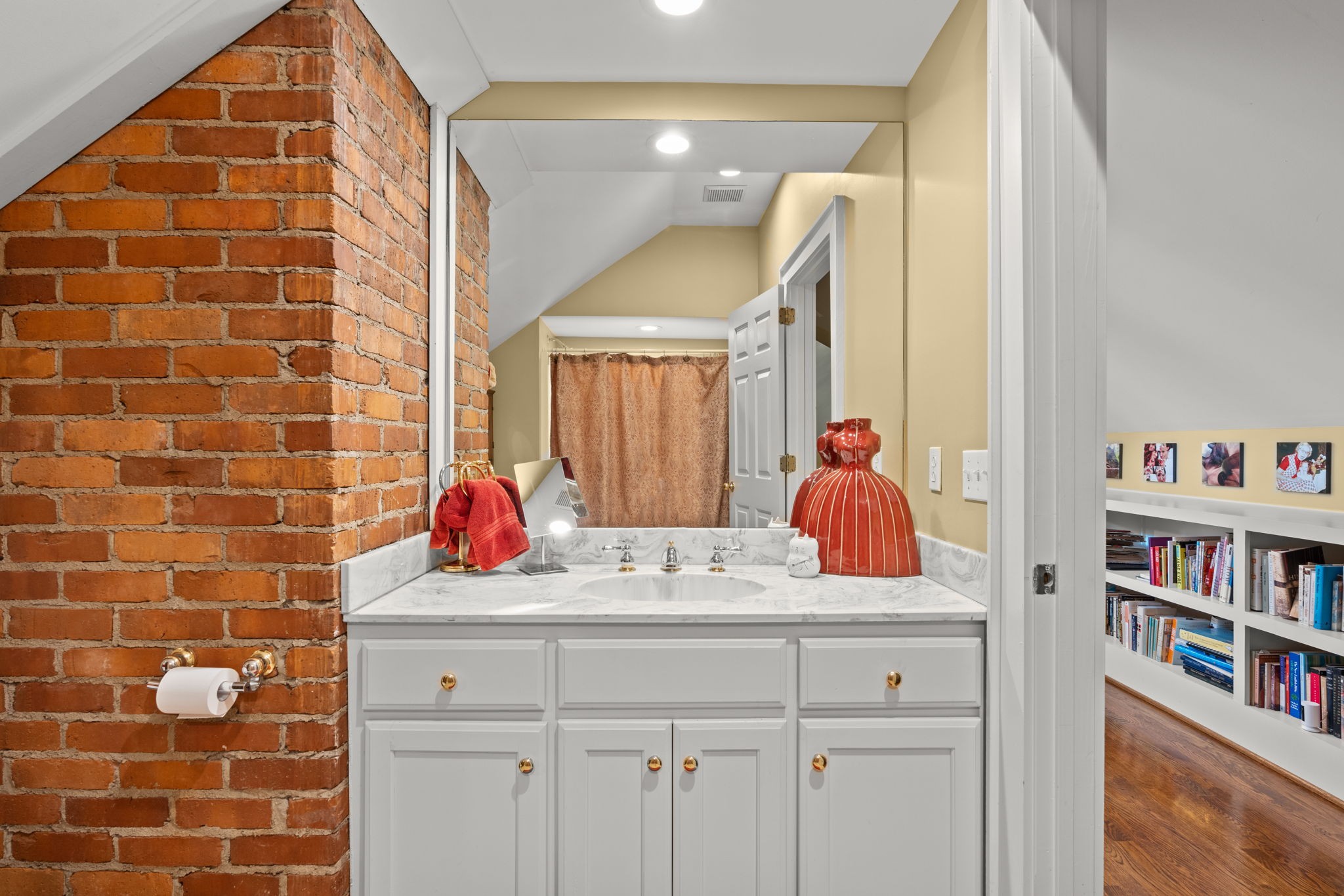 4117 Aberdeen Road Nashville, TN 37205 - Photo 28 of 46 a bathroom with a sink and a mirror