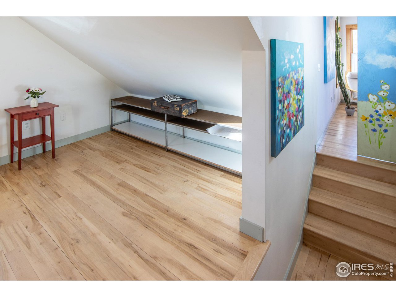 426 Park Street Lyons, CO 80540 - Photo 19 of 40 a view of entryway with stairs and furniture