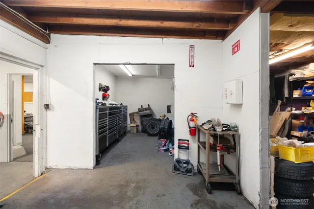 a view of storage and utility room