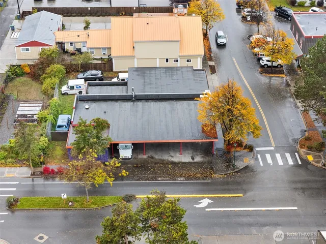 an aerial view of a city