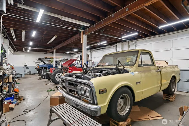 a view of car garage