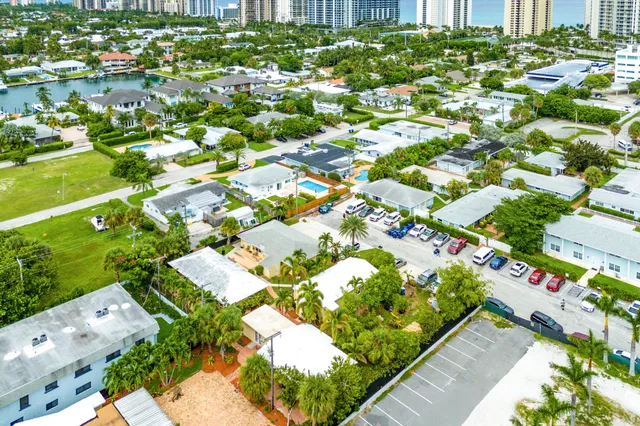 an aerial view of a city