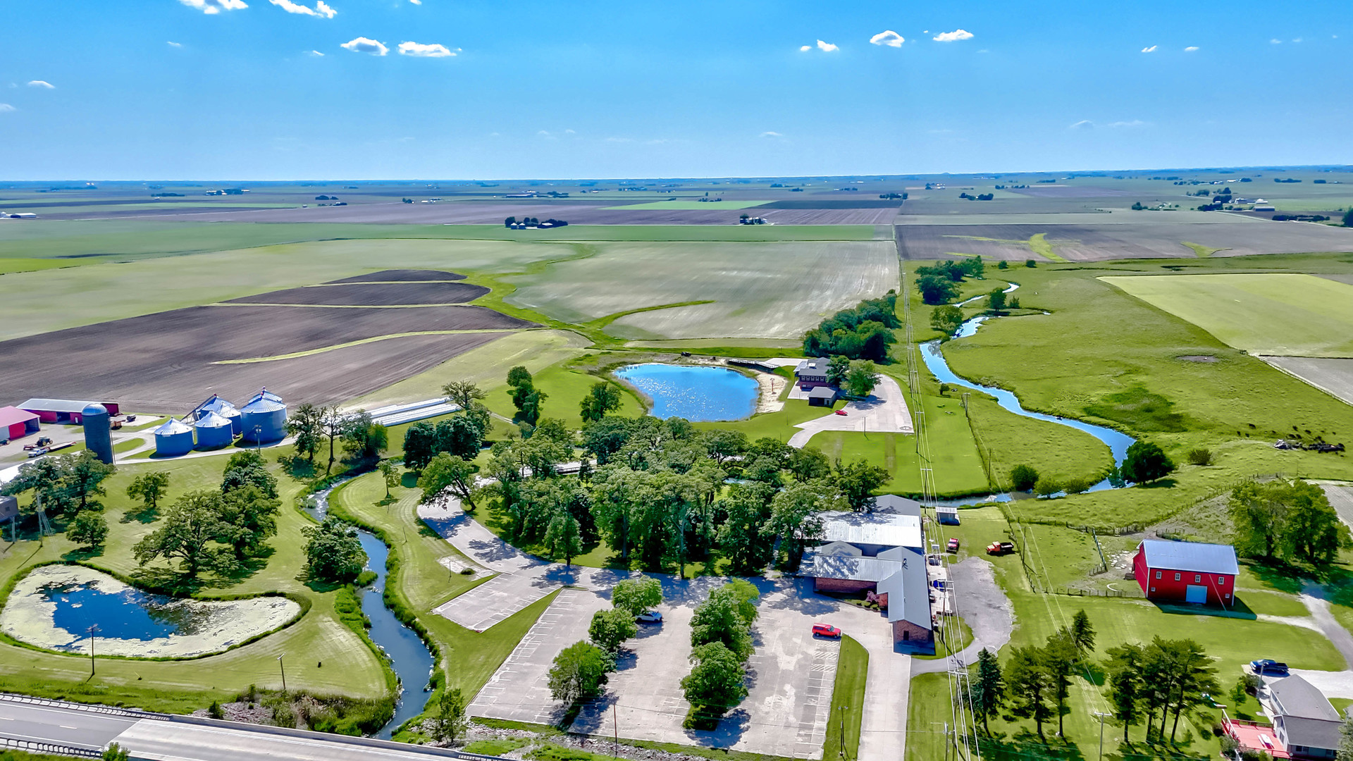 3401 North Il Street Ottawa, IL 61350 - Photo 2 of 49 a view of a water pond with lots of green space