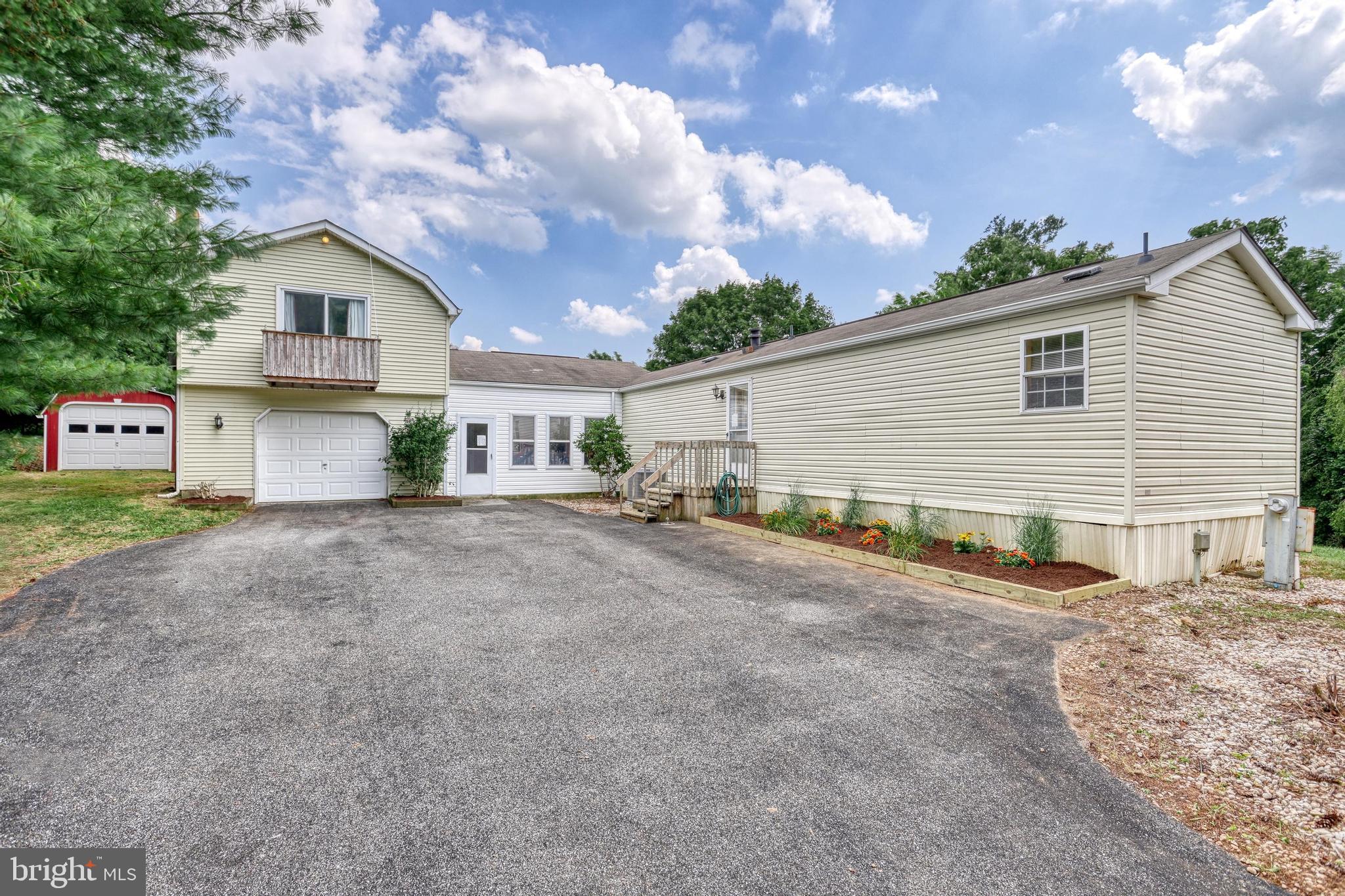 a view of a house with a patio