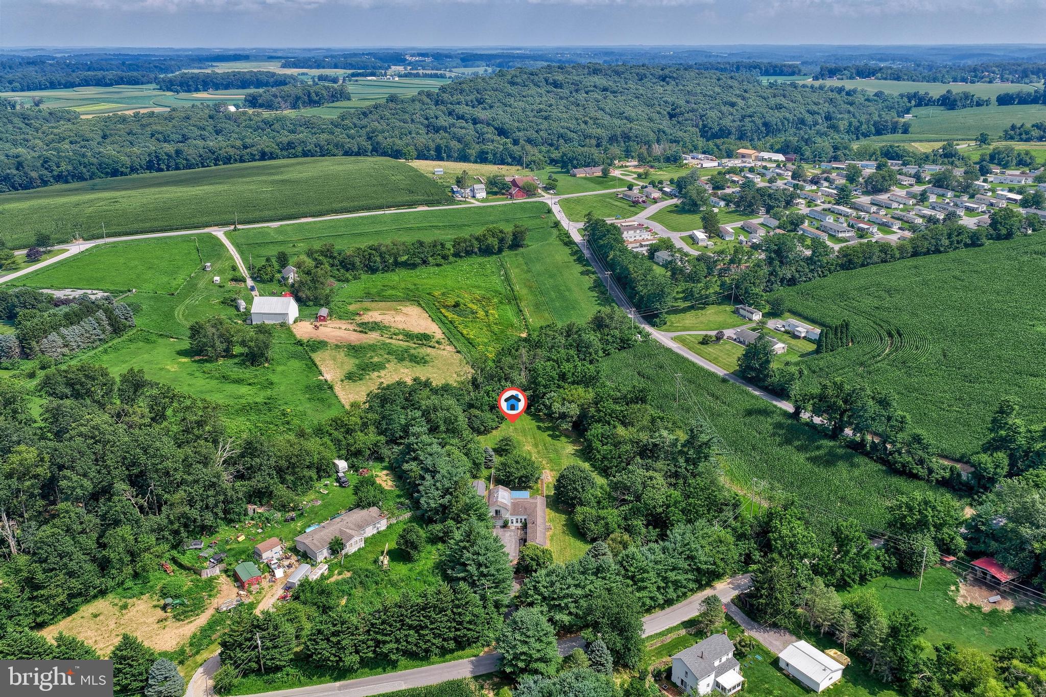 13859 Ebaugh Road Stewartstown, PA 17363 - Photo 45 of 61 an aerial view of a houses with outdoor space and street view