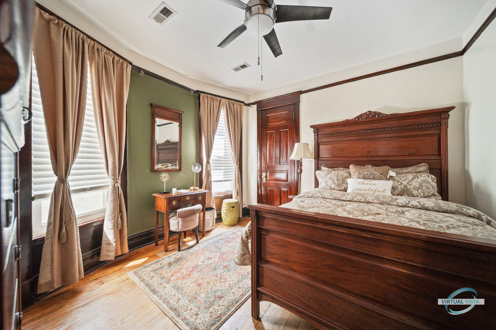 1529 East Marquette Road Chicago, IL 60637 - Photo 12 of 37 a bedroom with a bed and large windows