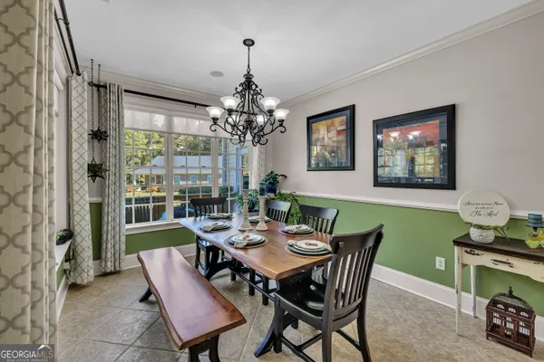 a kitchen with sink cabinets and window