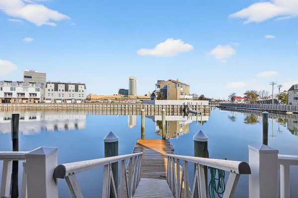 a view of a building and a street
