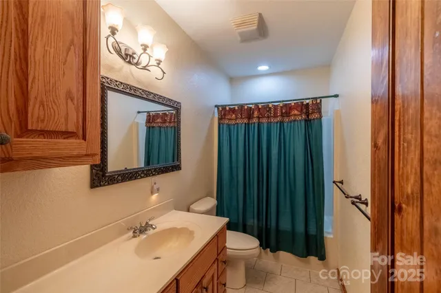 an aerial view of a house with balcony