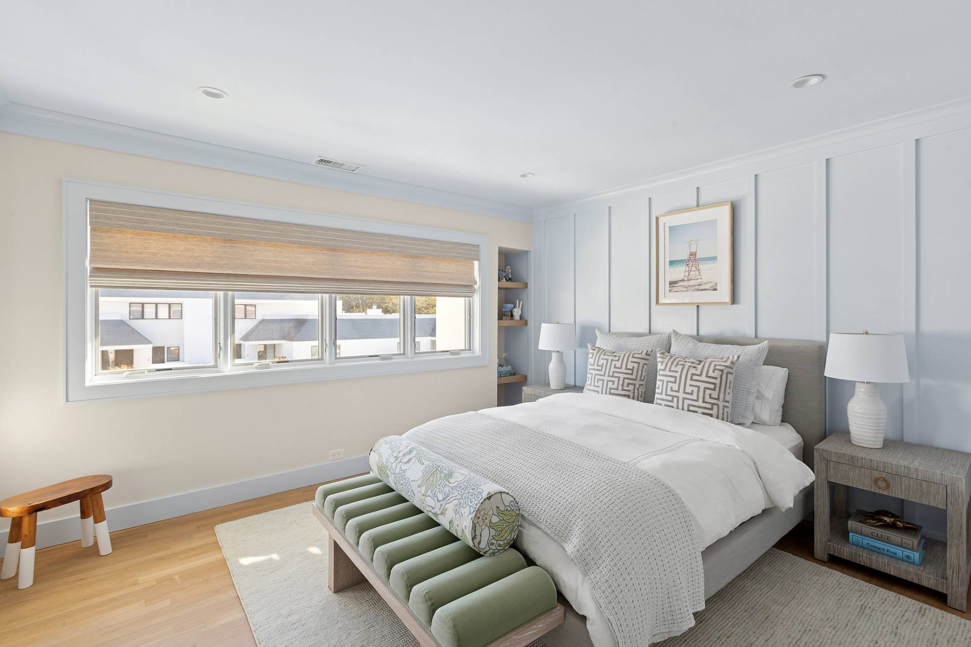 9 Reed Pond Court Water Mill, NY 11976 - Photo 10 of 13 a bedroom with a bed and wooden floor