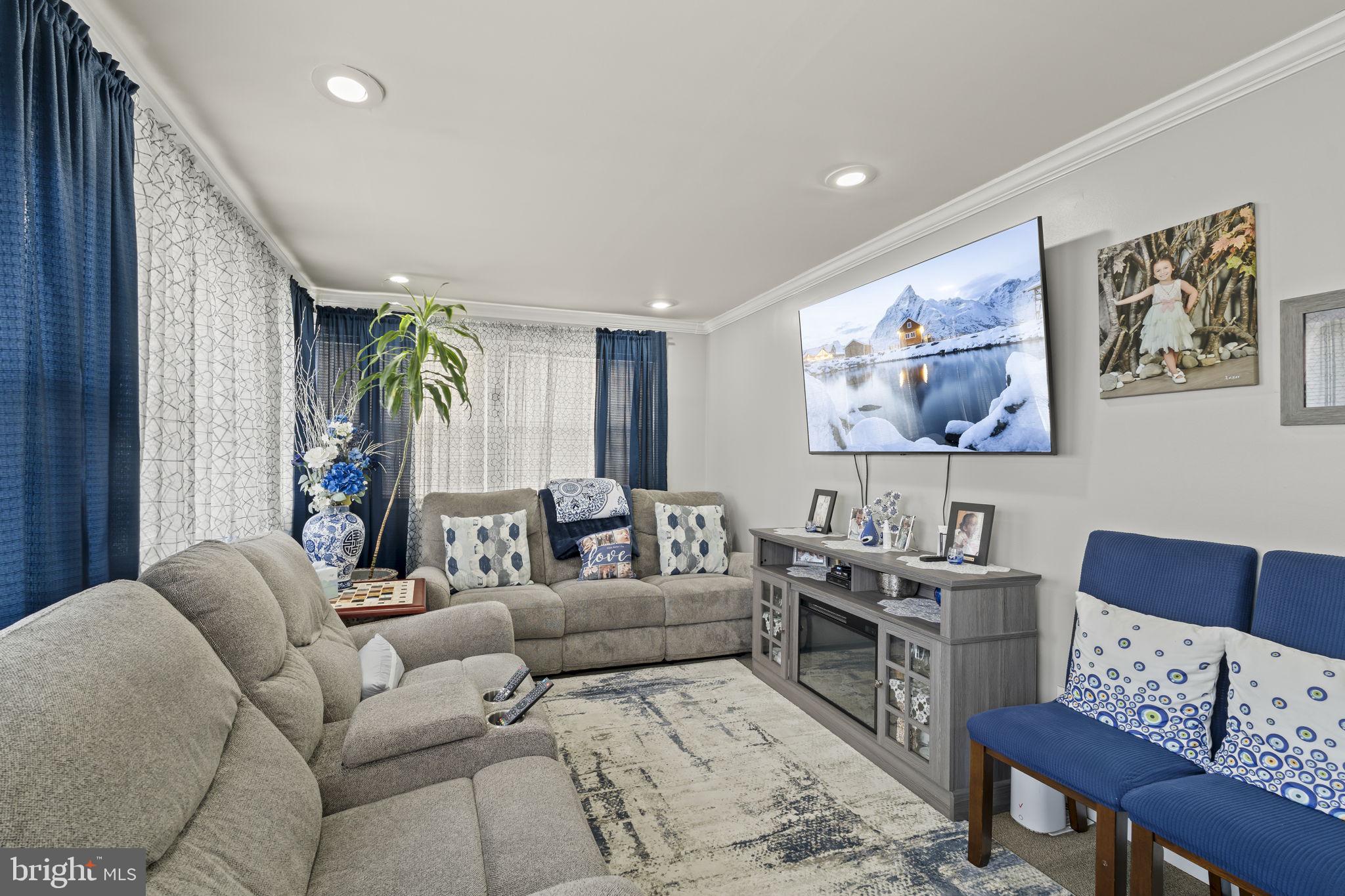 3105 Newportville Road Bristol, PA 19007 - Photo 14 of 30 a living room with furniture and a wooden floor