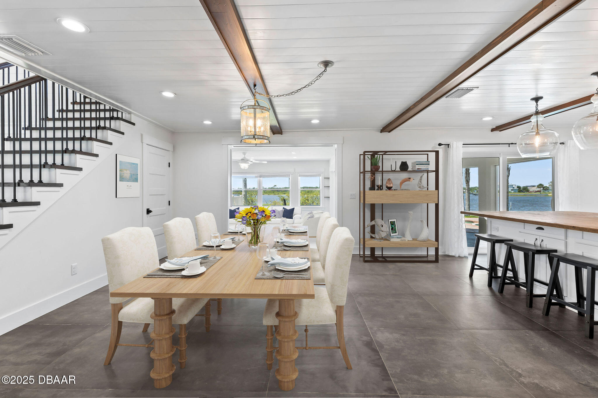 604 Springdale Drive Flagler Beach, FL 32136 - Photo 14 of 78 a view of a dining room with furniture