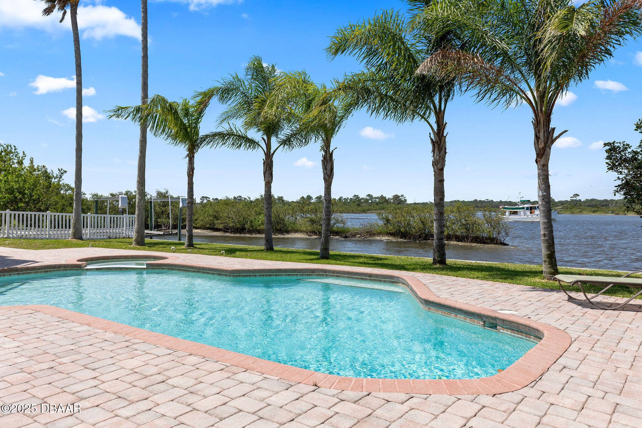 604 Springdale Drive Flagler Beach, FL 32136 - Photo 59 of 78 a view of swimming pool with a yard