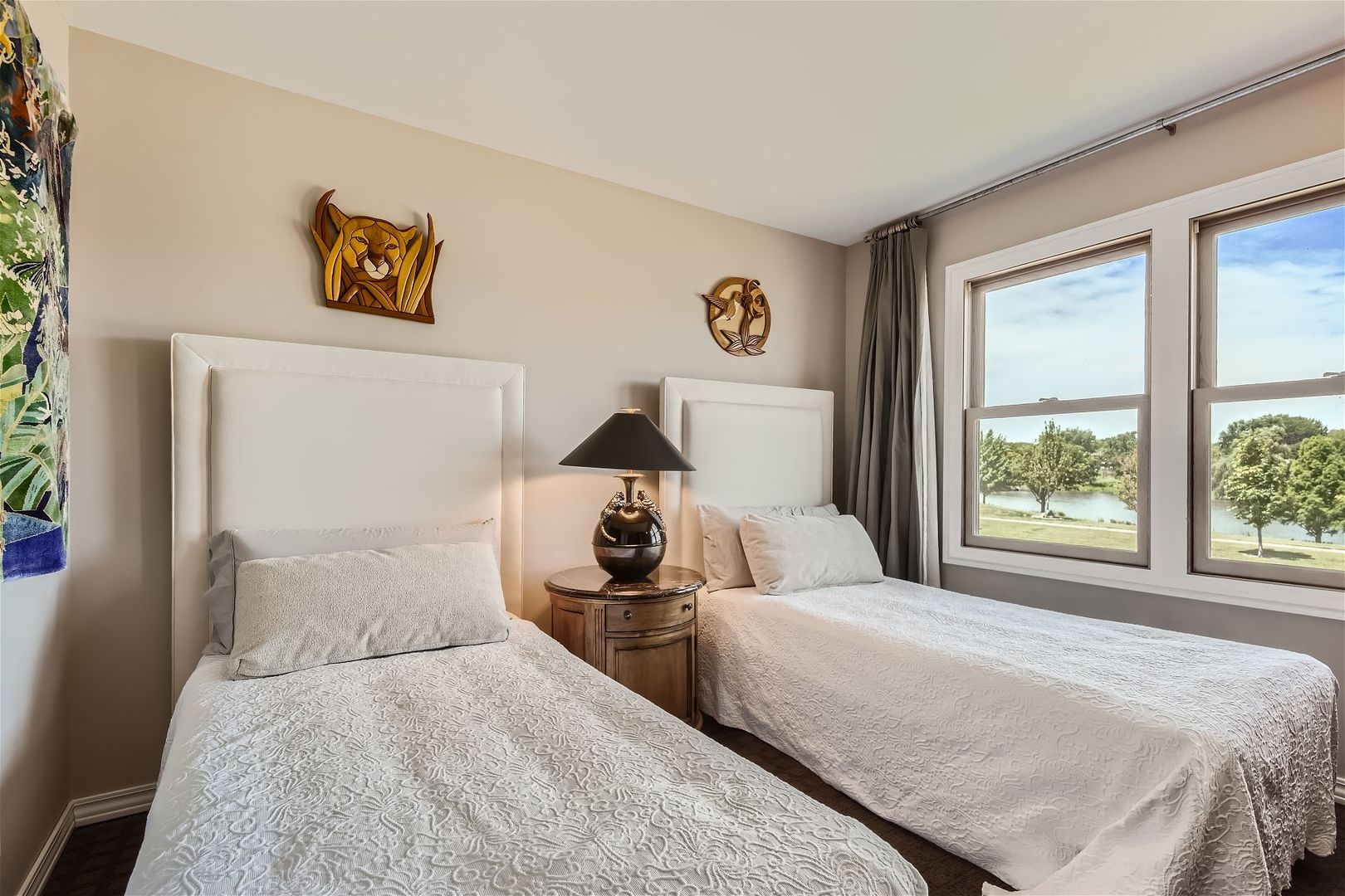 1365 Freeman Road Hoffman Estates, IL 60192 - Photo 16 of 49 a bedroom with a bed and a large window