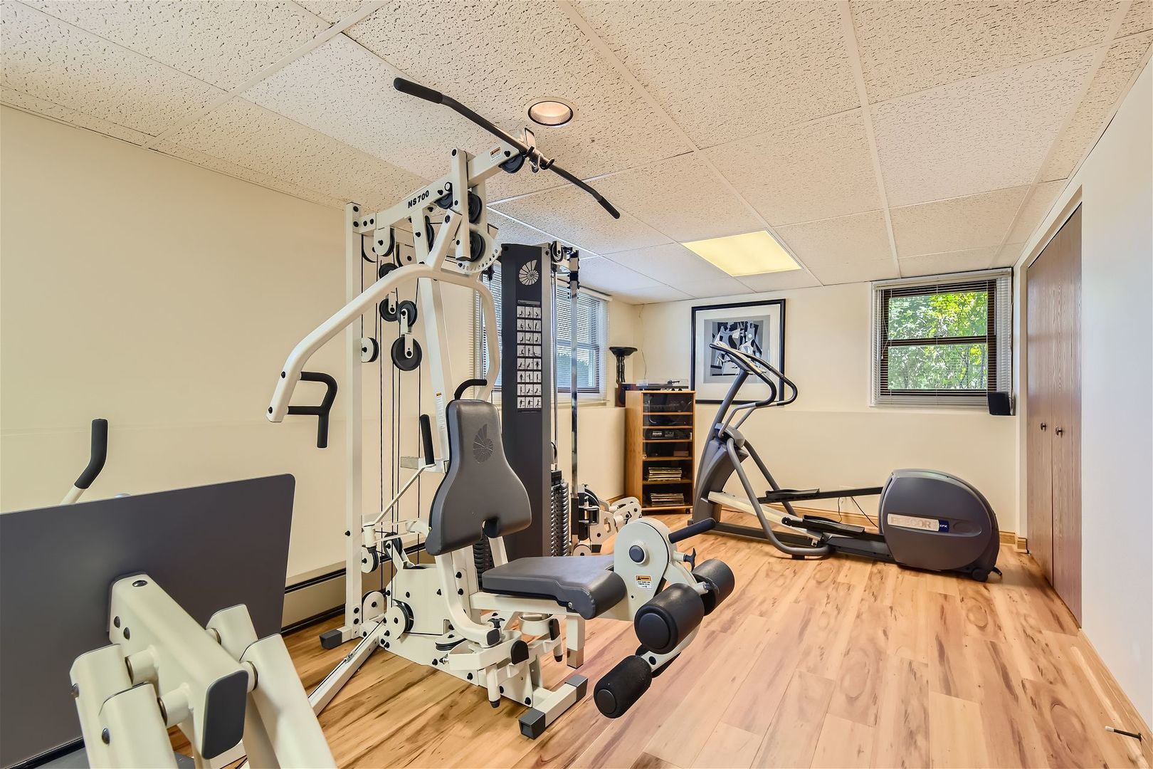 1365 Freeman Road Hoffman Estates, IL 60192 - Photo 25 of 49 a view of a livingroom with furniture and gym equipment