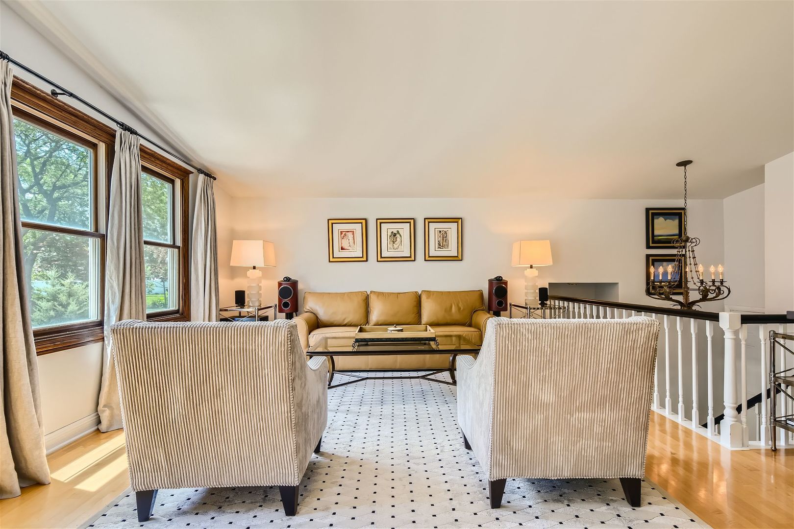 1365 Freeman Road Hoffman Estates, IL 60192 - Photo 6 of 49 a living room with furniture and a large window