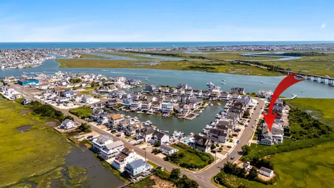 a view of a city and ocean view