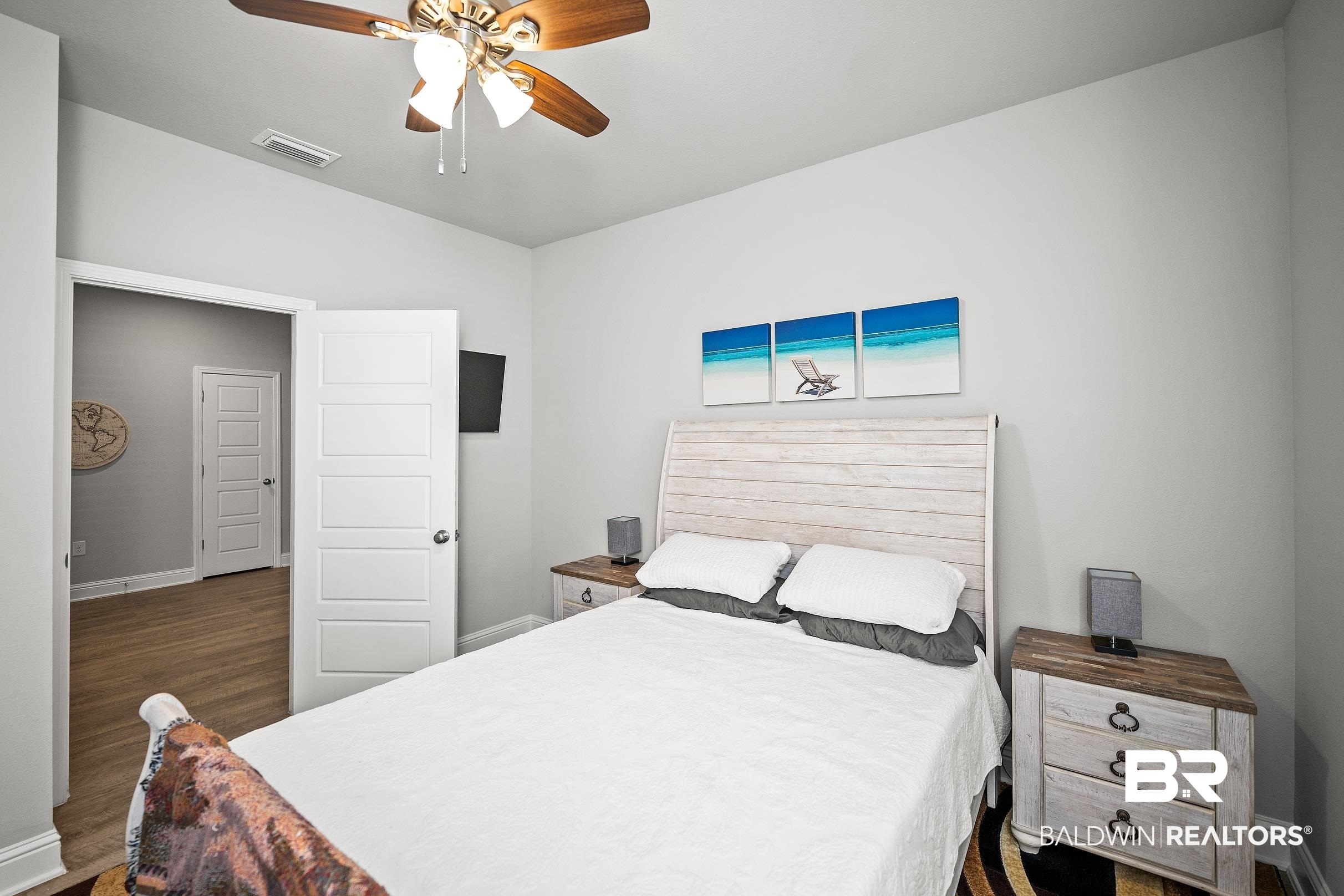 31468 Memphis Loop Daphne, AL 36527 - Photo 19 of 24 Bedroom with dark wood finished floors and ceiling fan