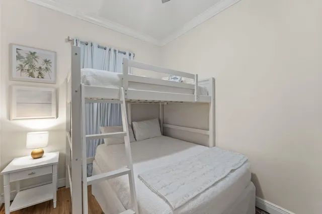 a view of a swimming pool with a lounge chair