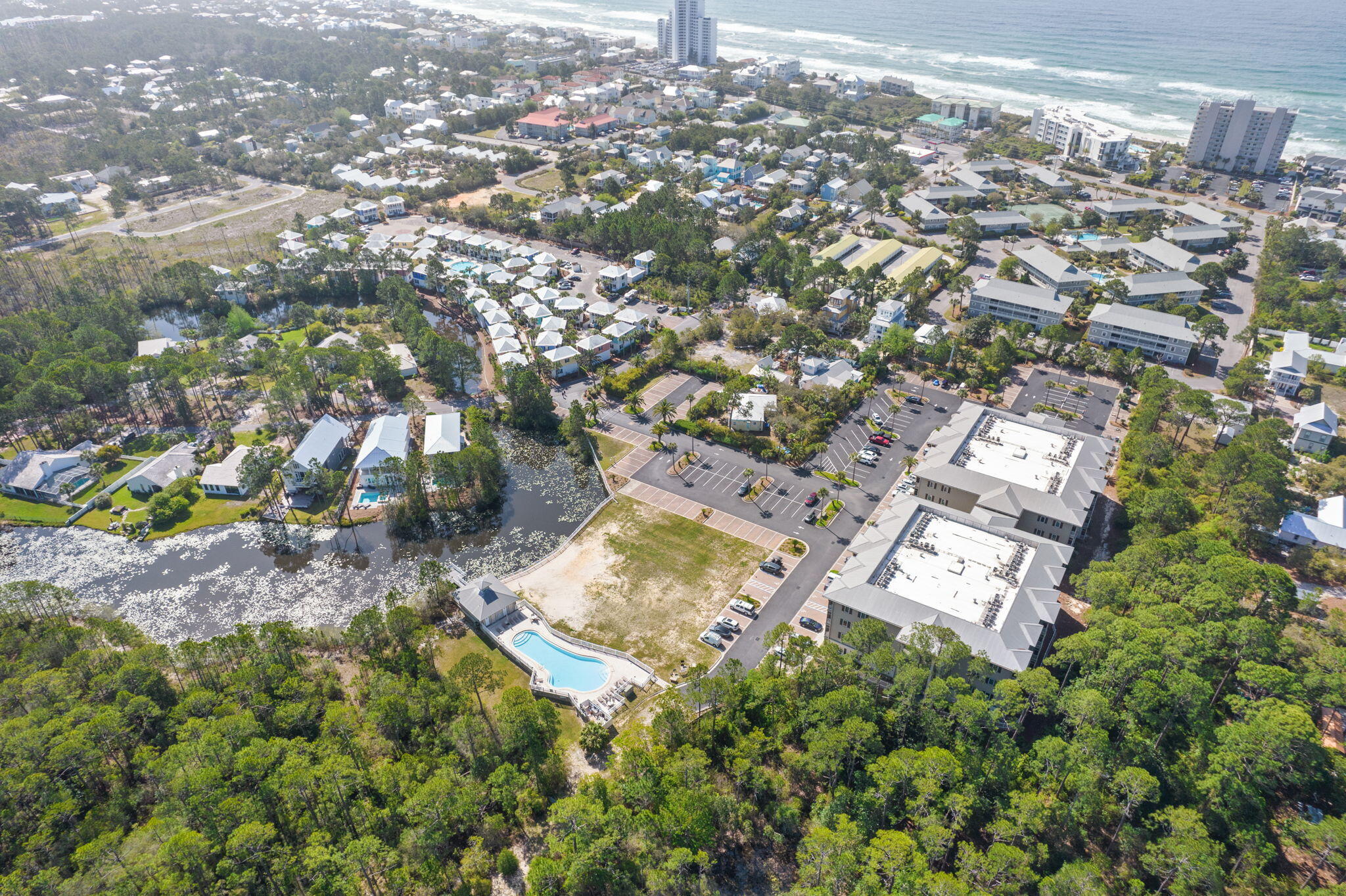 231 Somerset Bridge Road, Unit 1110 Santa Rosa Beach, FL 32459 - Photo 41 of 51 an aerial view of residential houses with outdoor space