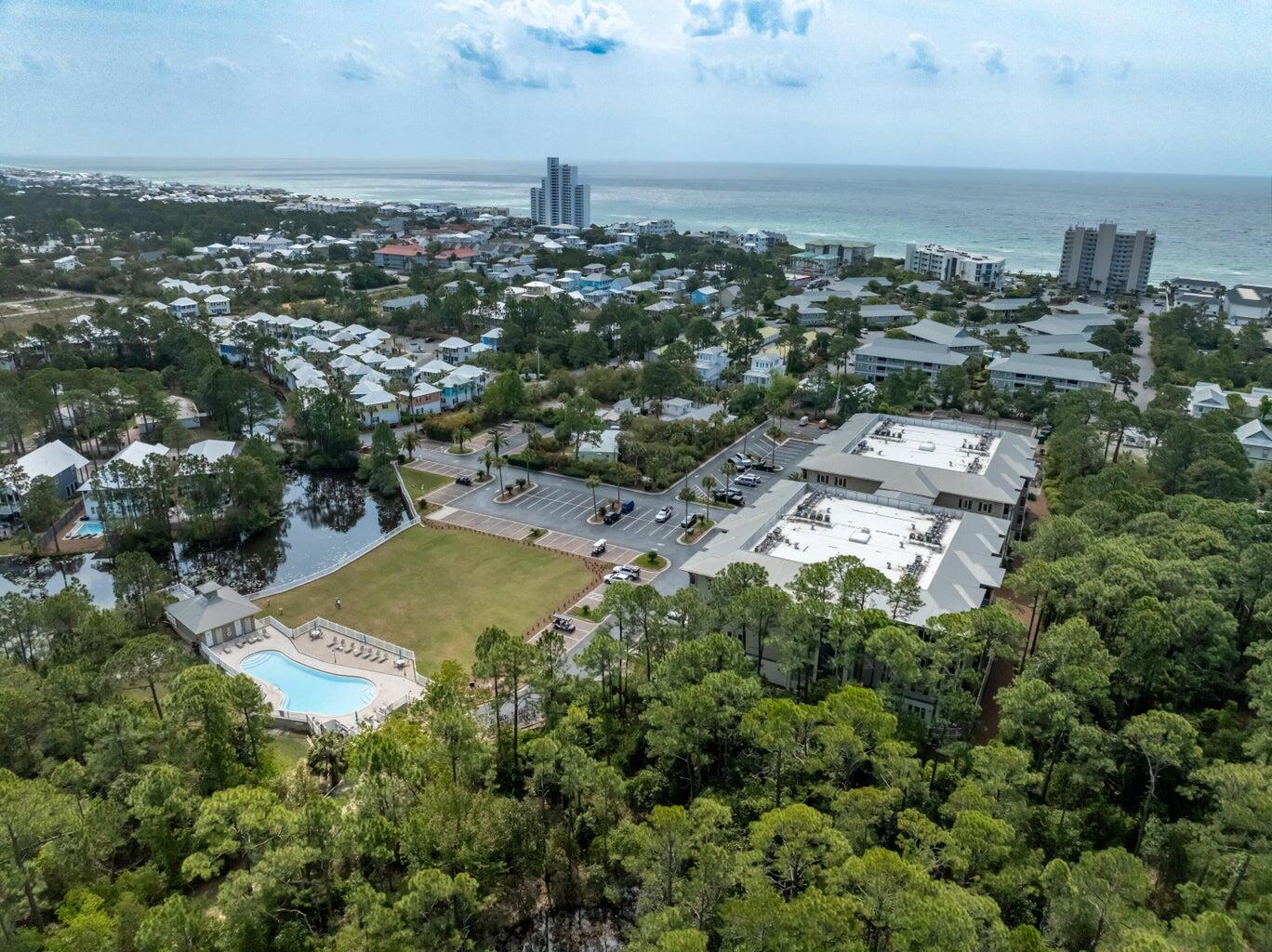 231 Somerset Bridge Road, Unit 1110 Santa Rosa Beach, FL 32459 - Photo 42 of 51 an aerial view of residential house with outdoor space and trees all around