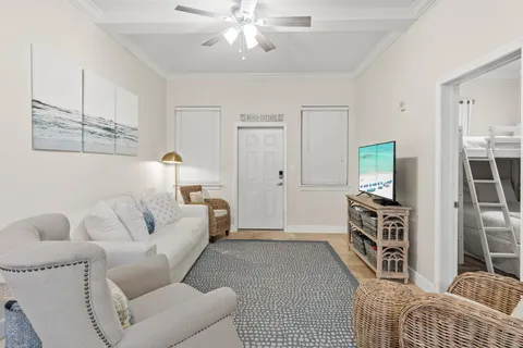 a living room with a couch