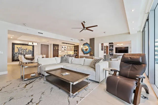 a view of a building with a swimming pool