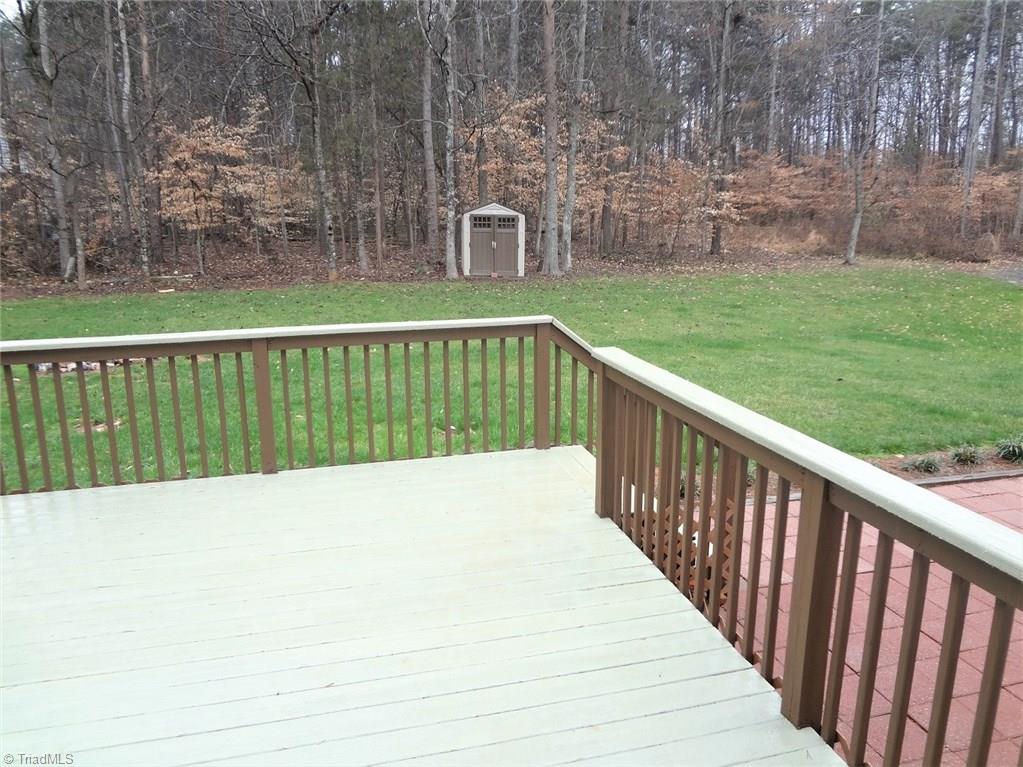 444 Rabbit Farm Trail Advance, NC 27006 - Photo 25 of 30 The deck is completely private, so it's a terrific place to entertain or just relax.
