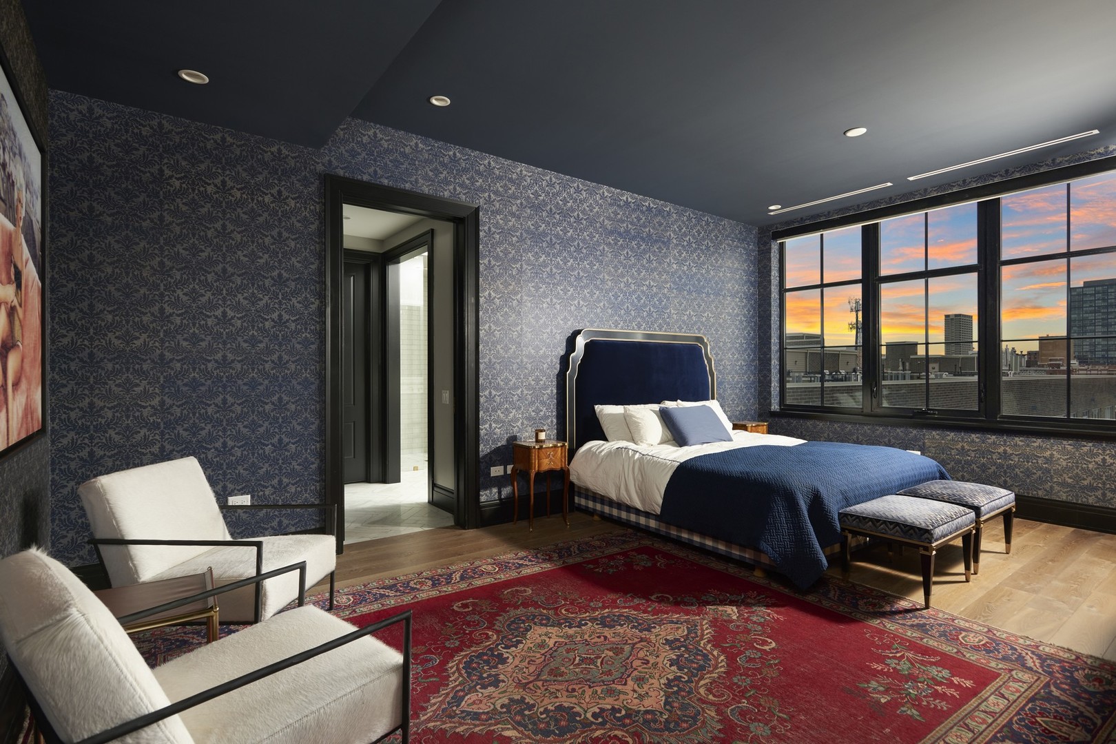 1109 West Washington Boulevard, Unit 5D Chicago, IL 60607 - Photo 14 of 21 a bedroom with furniture and a large window