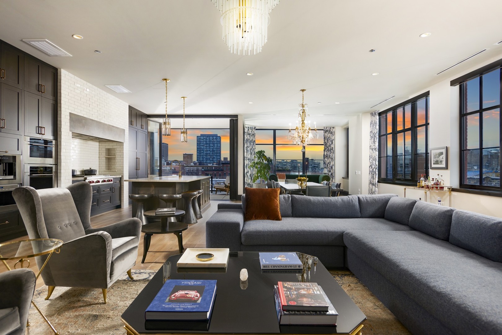1109 West Washington Boulevard, Unit 5D Chicago, IL 60607 - Photo 5 of 21 a living room with furniture and a large window